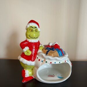 Grinch Hand Painted Ceramic Sponge Soap Holder NWT